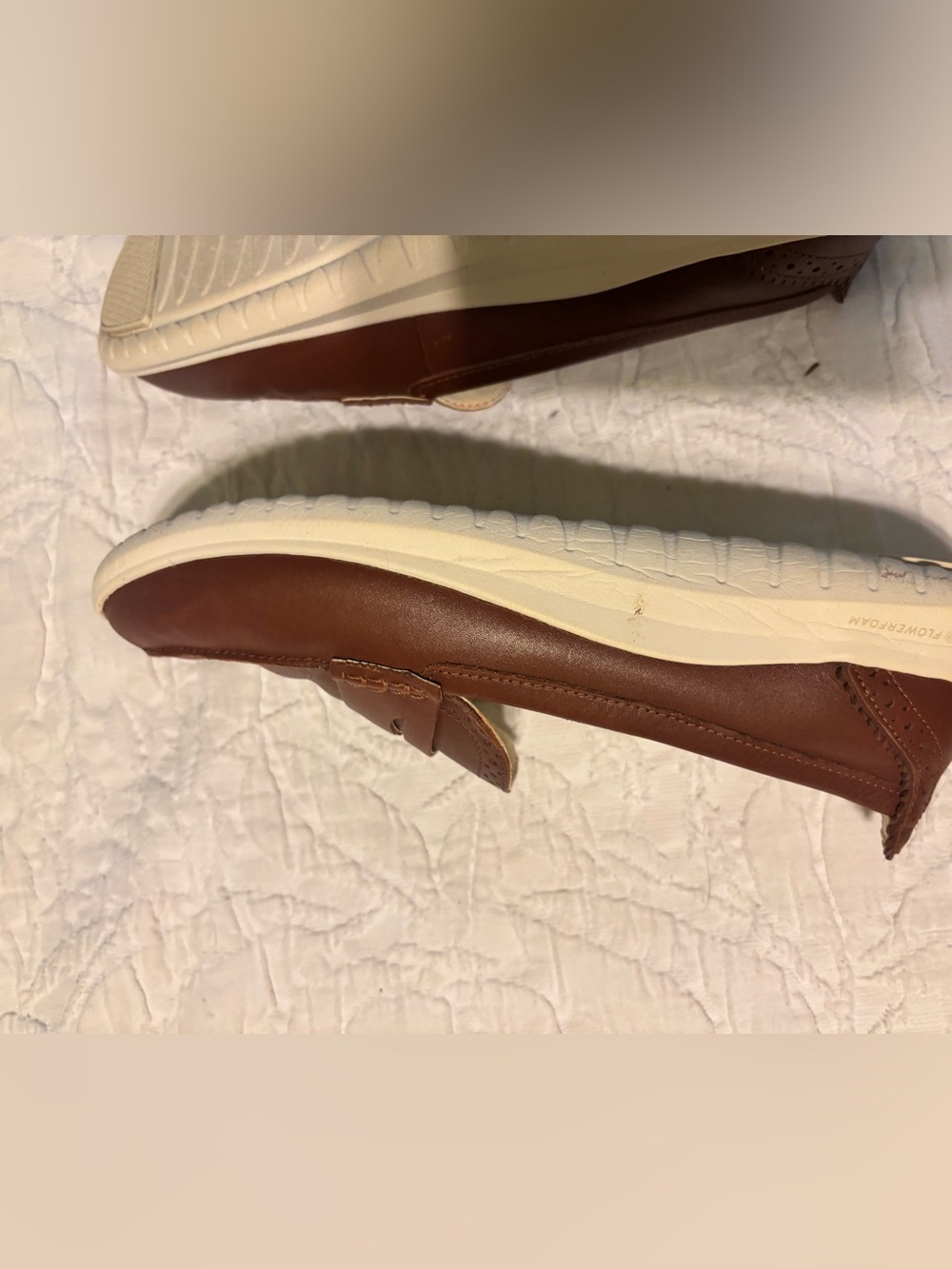 Cole Haan Women’s Tan Leather Penny Loafers - Picture 5 of 6